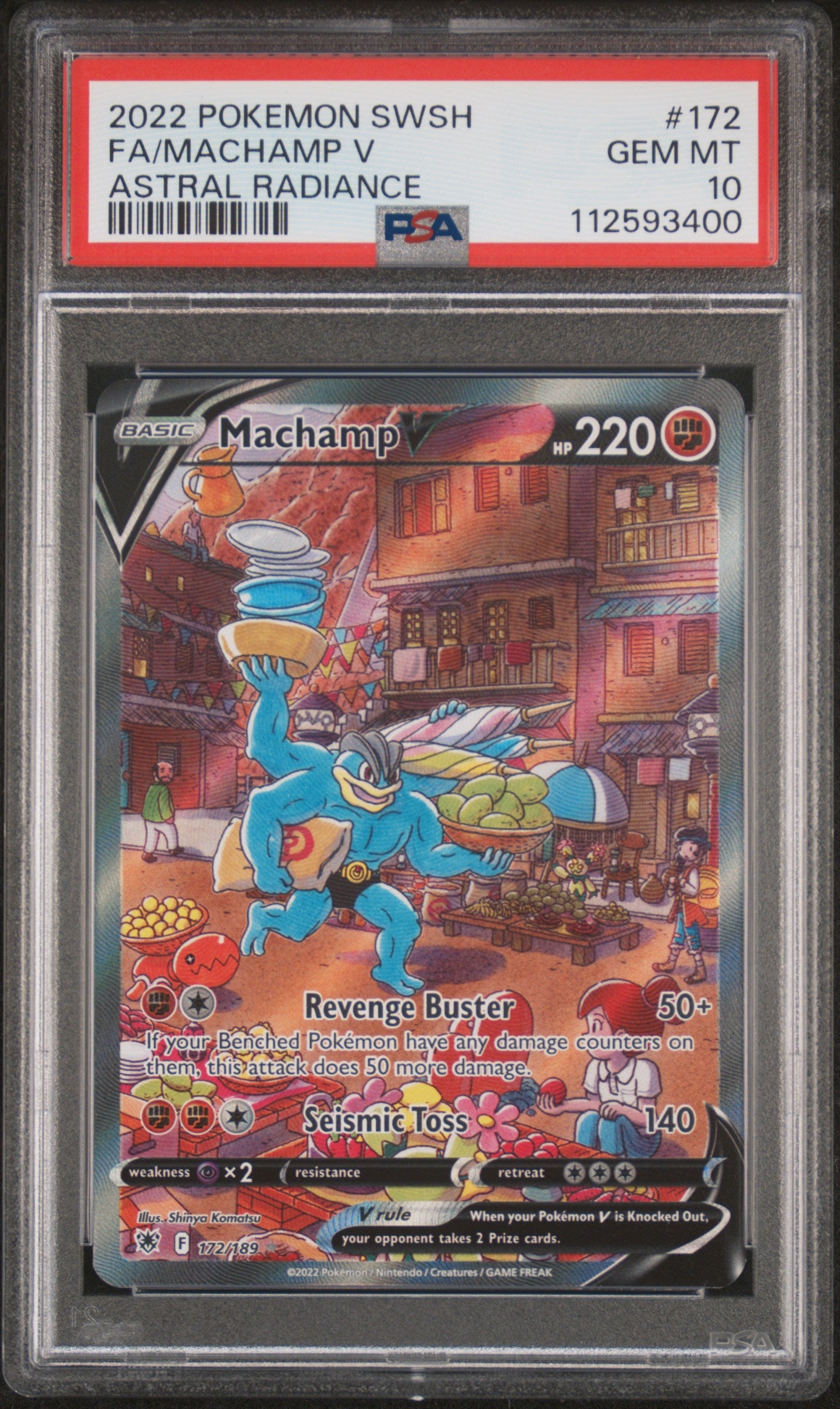 Machamp V PSA 10 2022 Pokemon Sword & Shield Astral Radiance #172