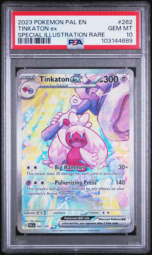 Tinkaton ex PSA 10 2023 Pokemon En Paldea Evolved #262