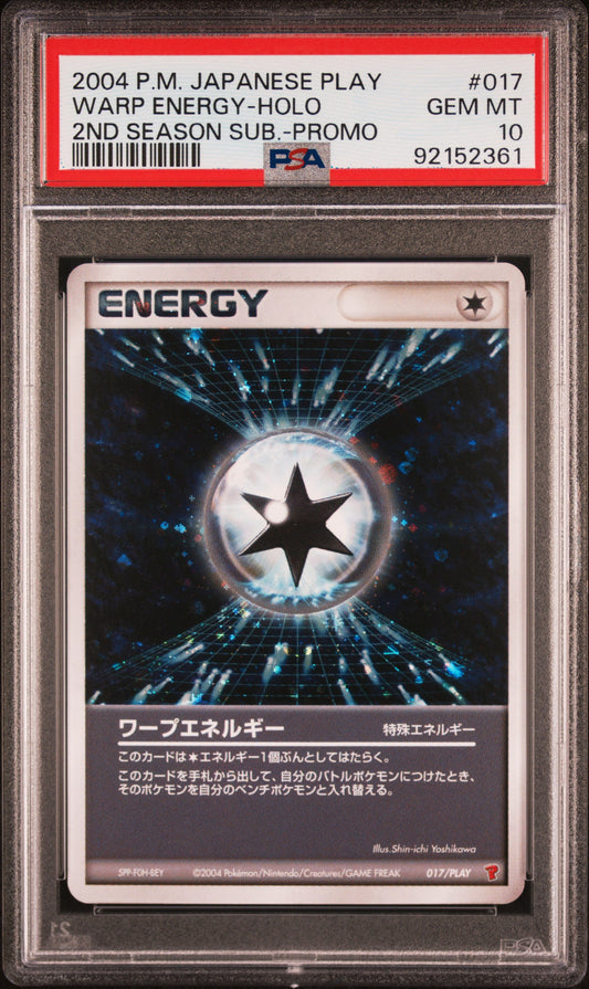 Warp Energy Holo 2nd Season Sub Promo PSA 10 2004 Japanese Play Promo #017