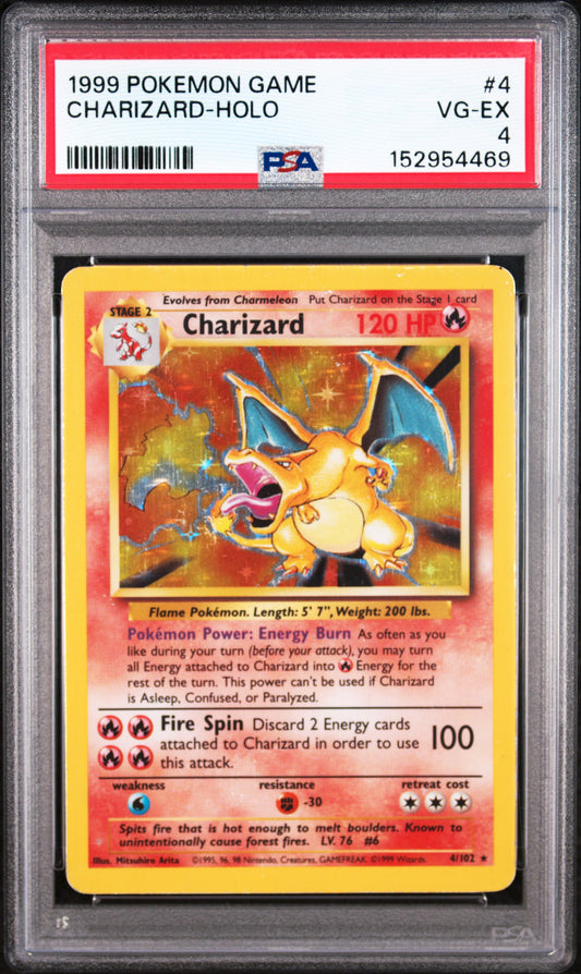 Charizard Holo PSA 4 1999 Pokemon Base Set #4