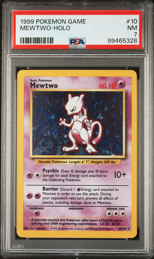 Mewtwo Holo PSA 7 1999 Pokemon Base Set #10