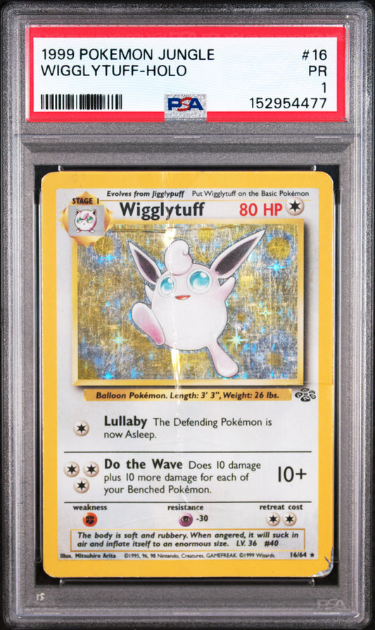 Wigglytuff Holo PSA 1 1999 Pokemon Jungle #16 POP 20