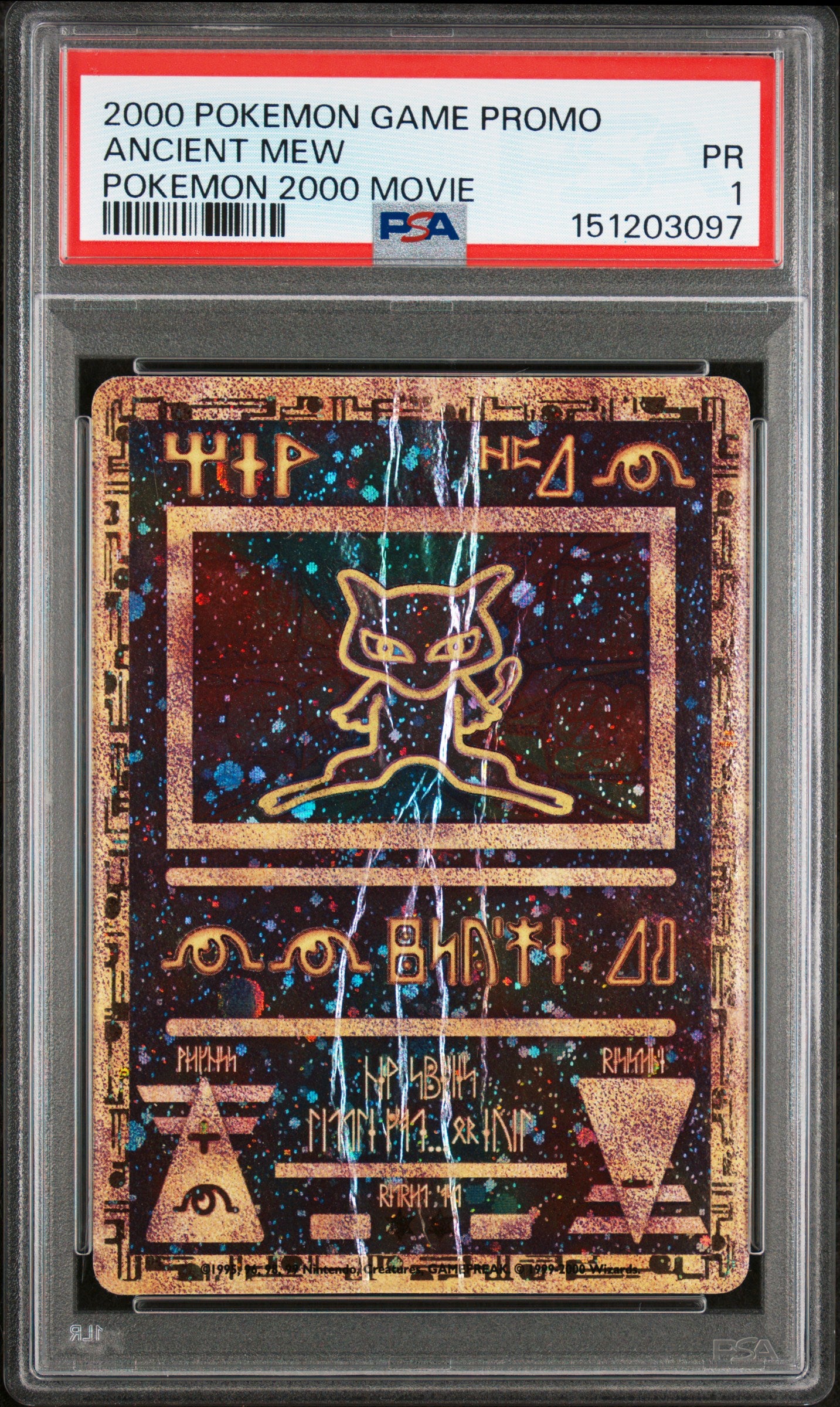 Ancient Mew Pokemon 2000 Movie PSA 1 2000 Pokemon Game Movie #