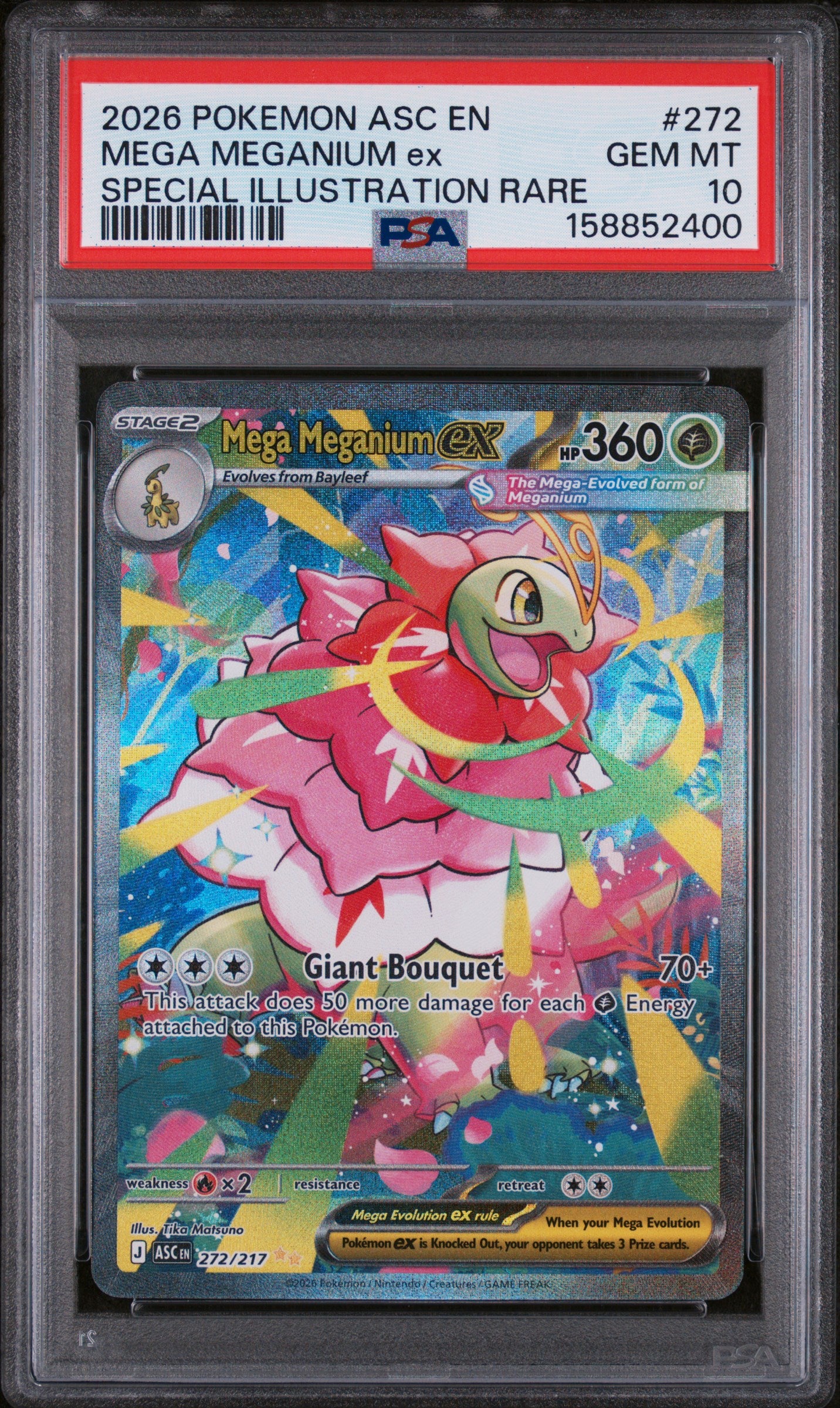 Mega Meganium Ex SIR PSA 10 2026 Pokemon Asc En #272