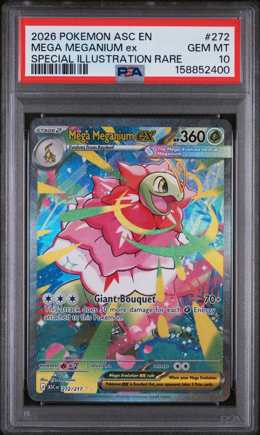 Mega Meganium Ex SIR PSA 10 2026 Pokemon Asc En #272