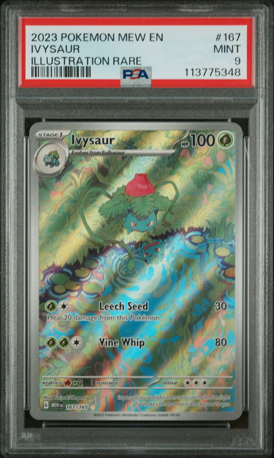 Ivysaur Illustration Rare PSA 9 2023 Pokemon En Mew 151 #167