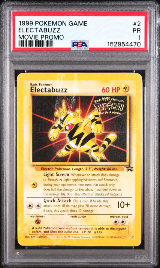Electabuzz Movie Promo PSA 1 1999 Pokemon Game Movie #2