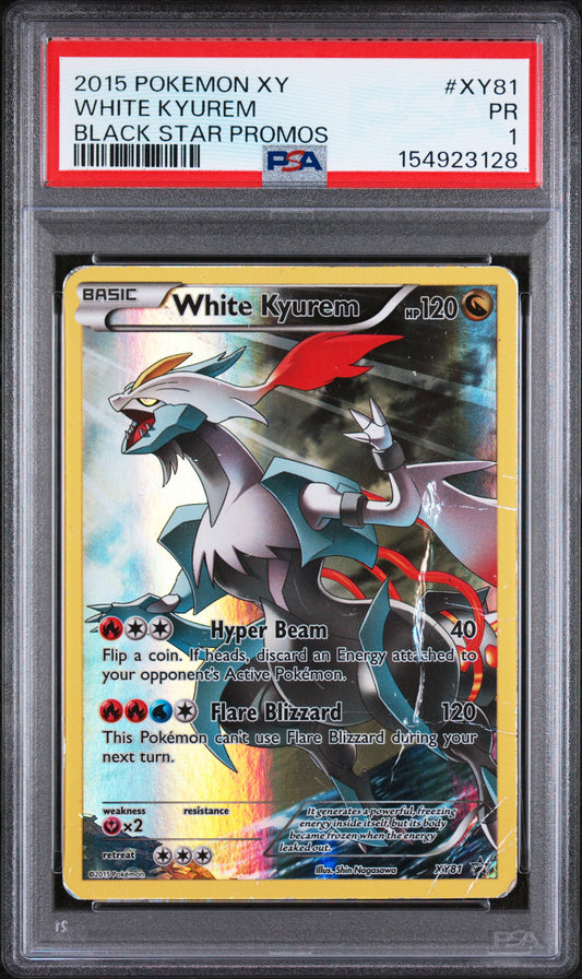 White Kyurem PSA 1 2015 Pokemon Xy Black Star Promos #XY81 POP 5