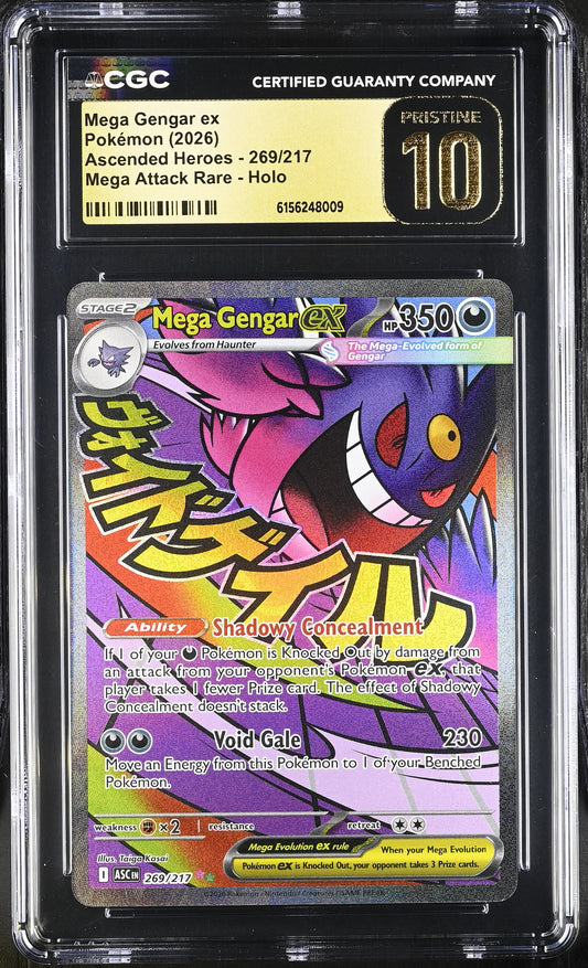 Mega Gengar ex CGC Pristine 10 2026 Ascended Heroes #269/217