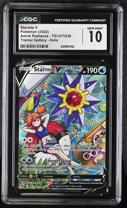 Starmie V CGC 10 2022 Astral Radiance #TG13/TG30