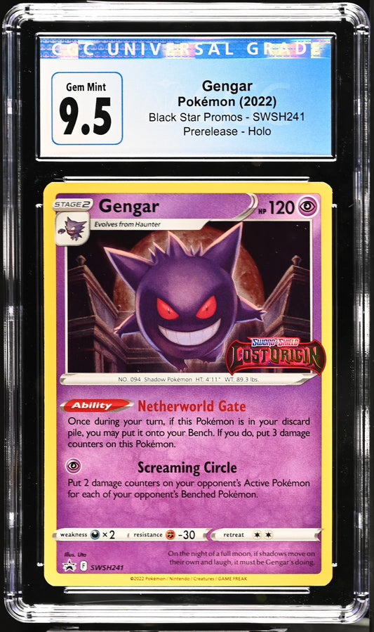 Gengar CGC 10 2022 Black Star Prerelease Promos #SWSH241 NEW CGC 10!