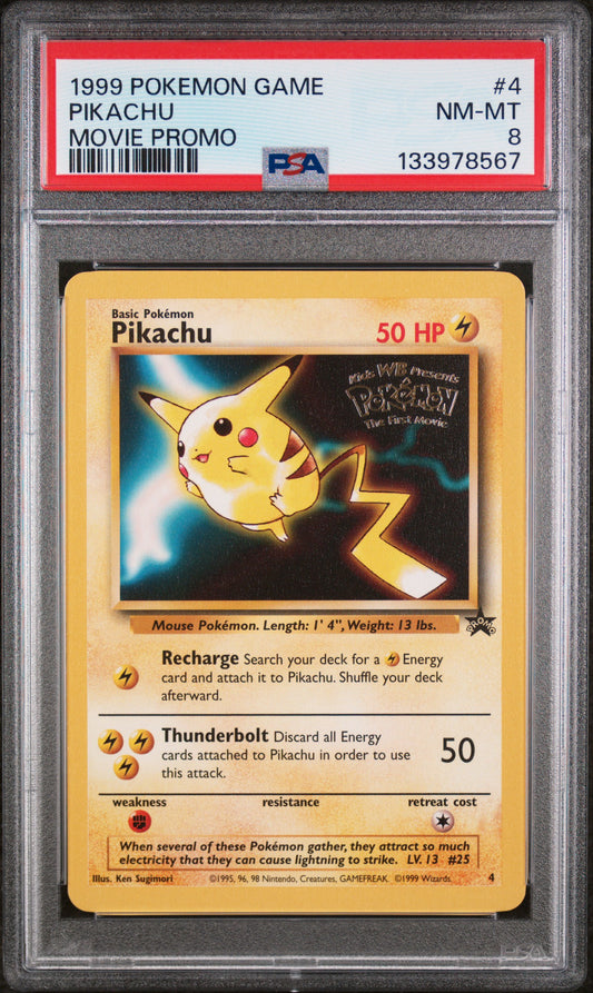 Pikachu Movie Promo PSA 8 1999 Pokemon Game Movie #4