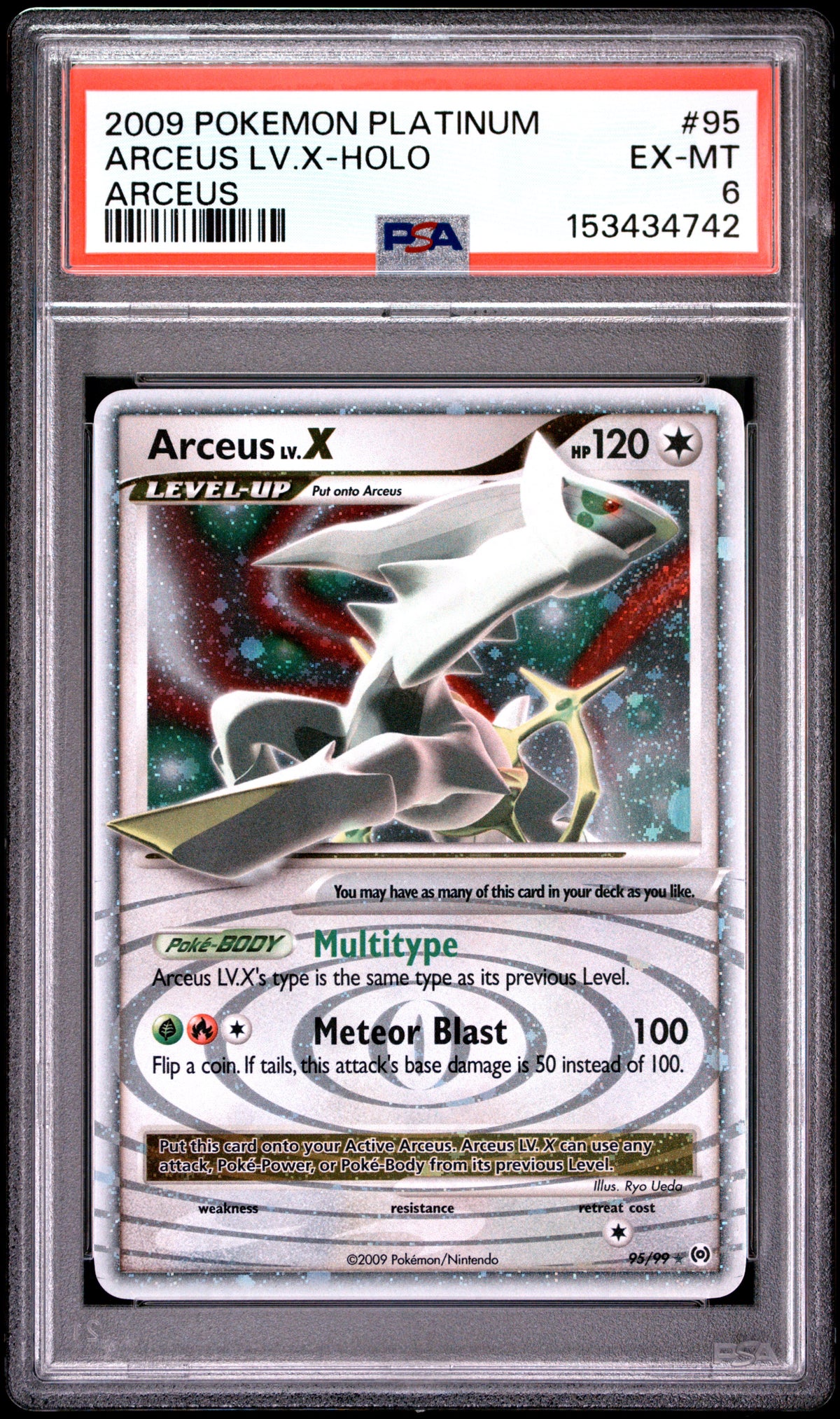 Arceus LV. X Holo PSA 6 2009 Pokemon Platinum Arceus #95