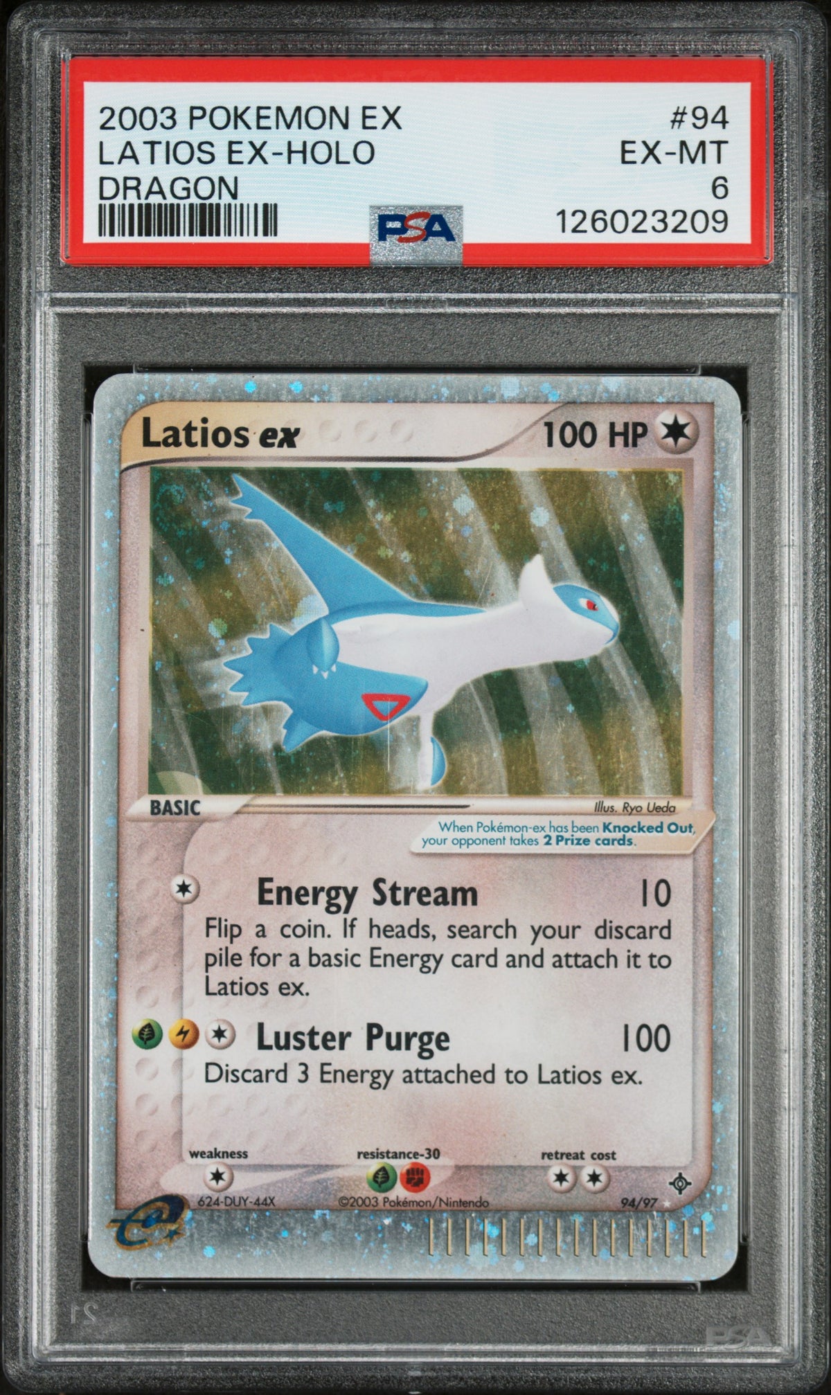 Latios ex Holo PSA 6 2003 Pokemon Ex Dragon #94
