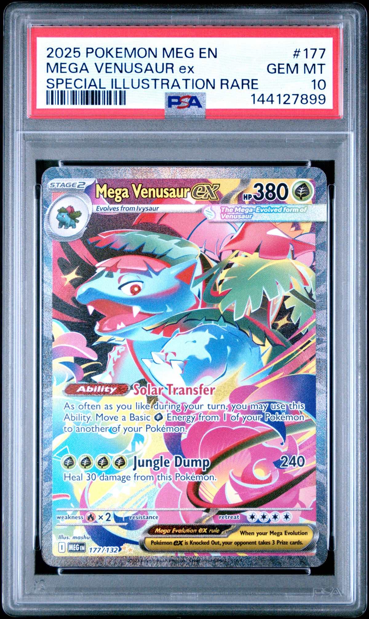 Mega Venusaur ex PSA 10 2025 Pokemon En Mega Evolution #177