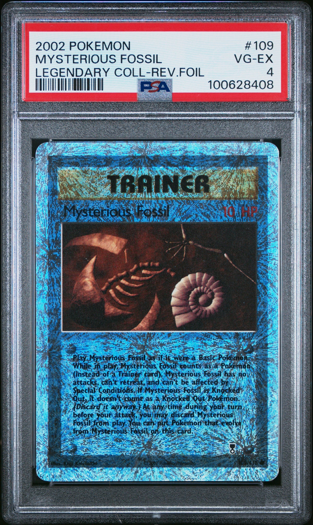 Mysterious Fossil Reverse Holo PSA 4 2002 Pokemon Legendary Collection #109