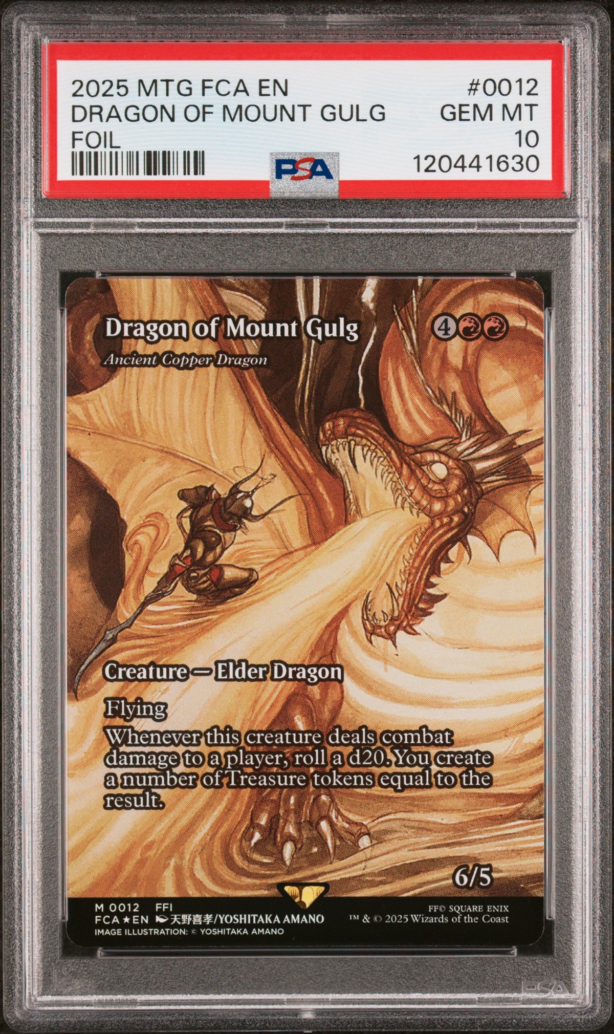 Dragon Of Mount Gulg Foil PSA 10 2025 MTG Final Fantasy Through The Ages #0012