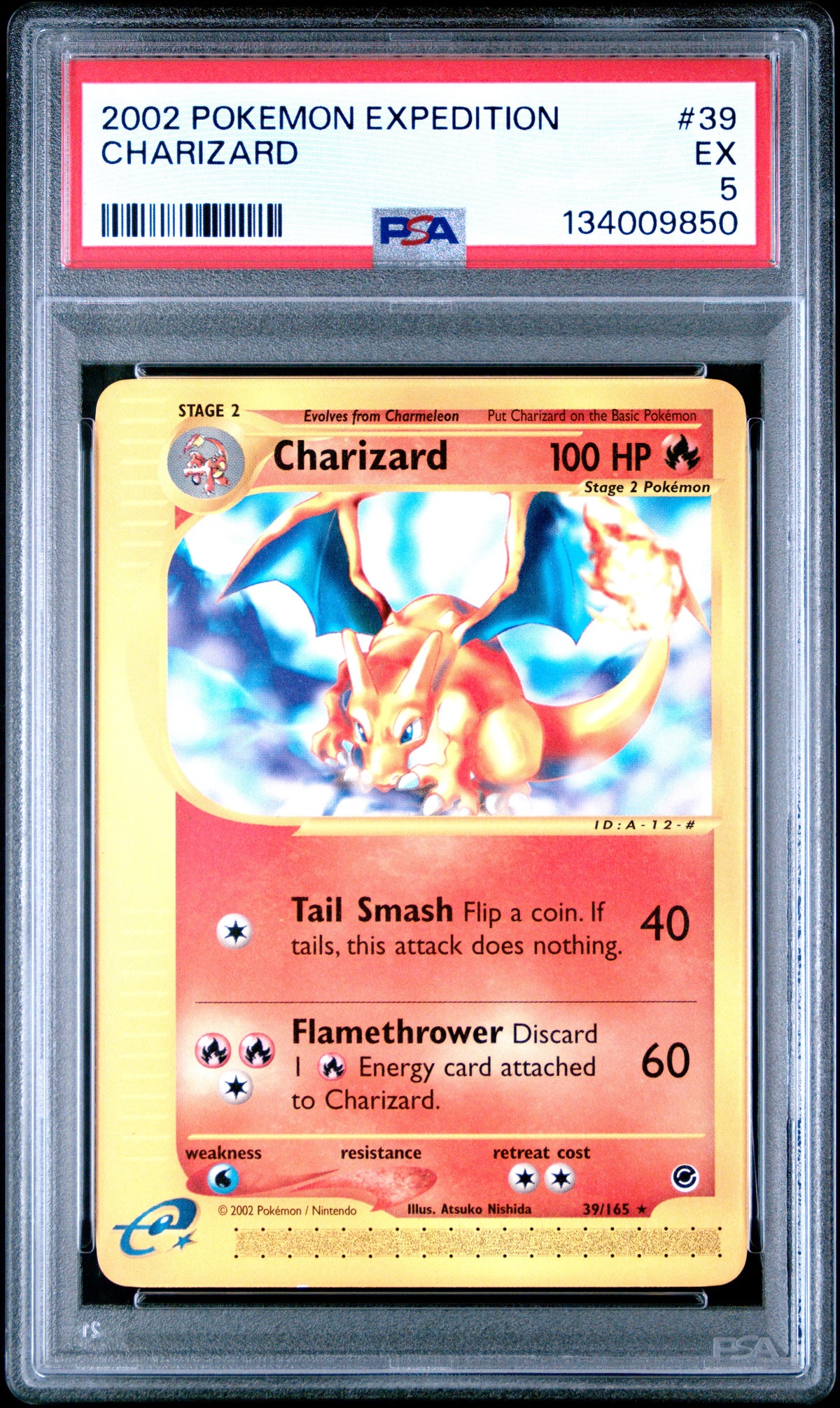 Charizard PSA 5 2002 Pokemon Expedition #39
