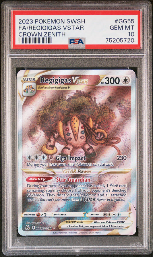 Regigigas VSTAR PSA 10 2023 Pokemon Swsh Crown Zenith #GG55