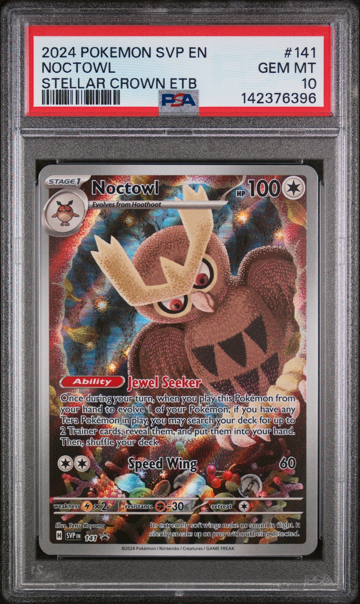 Noctowl PSA 10 2024 Pokemon Sv Black Star Promo #141