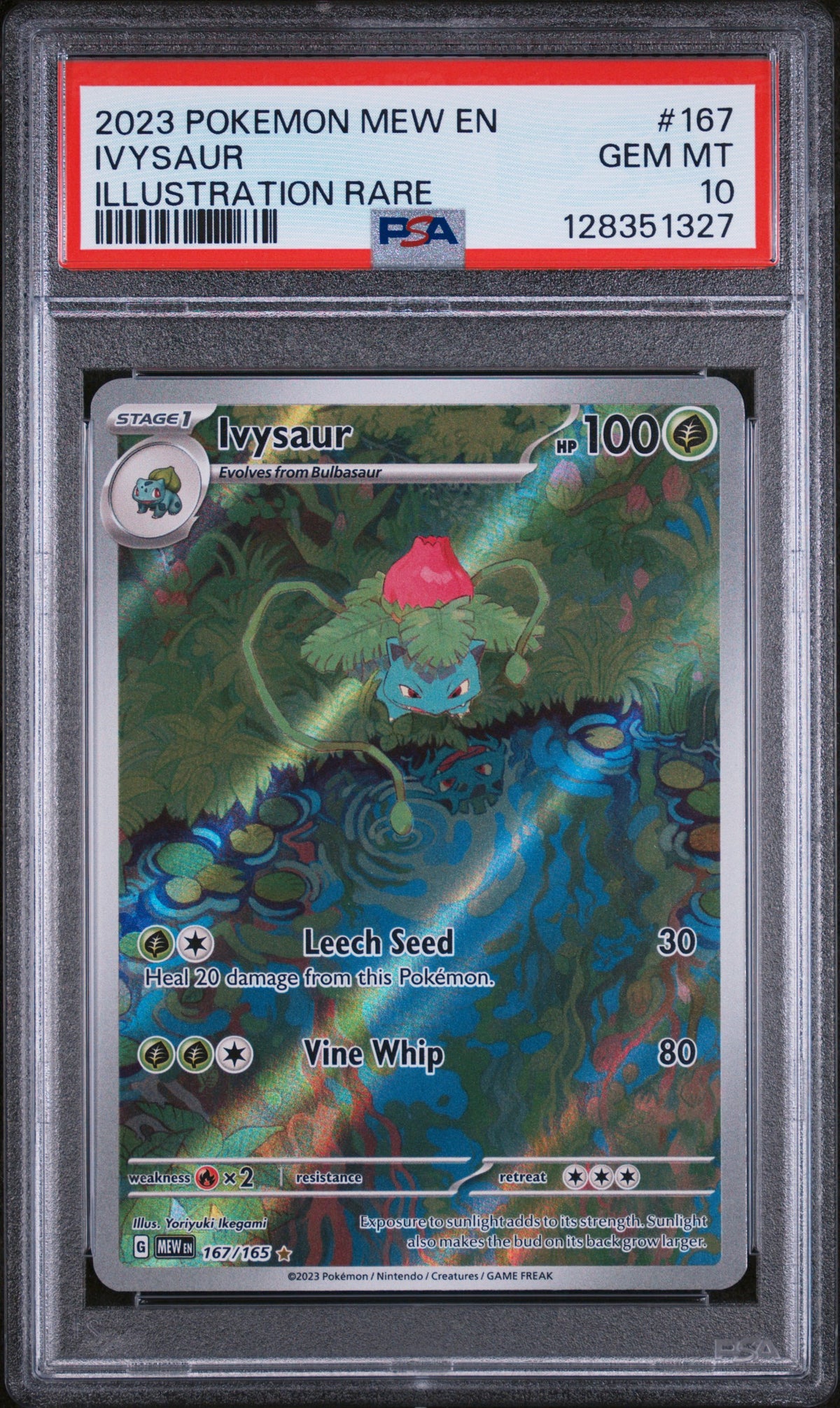 Ivysaur PSA 10 2023 Pokemon Mew En 151 #167