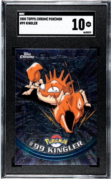 Kingler SGC 10 2000 Topps Chrome Pokemon #99 POP 2