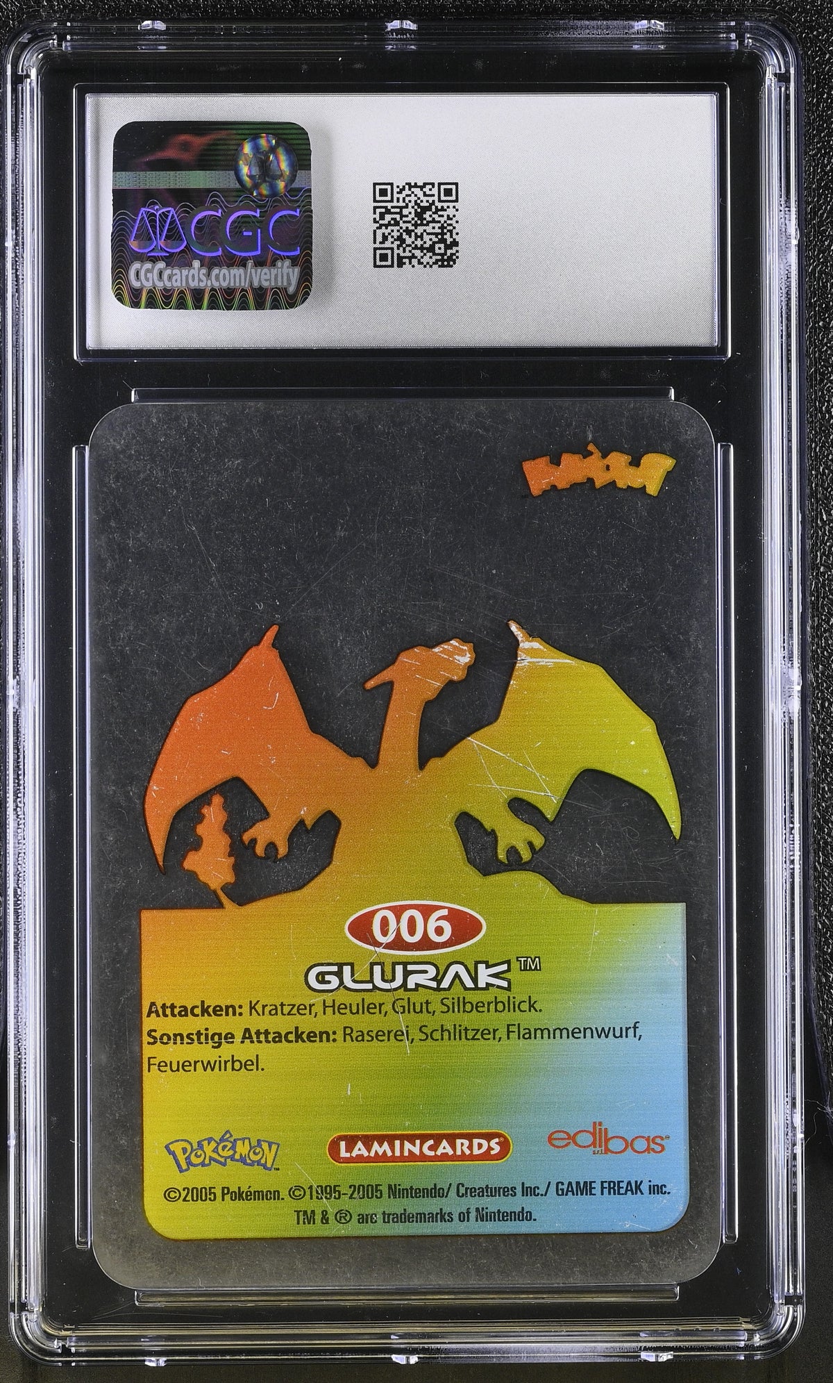 Charizard CGC 6 2005 Pokemon #006 POP 1 HIGHEST GRADED