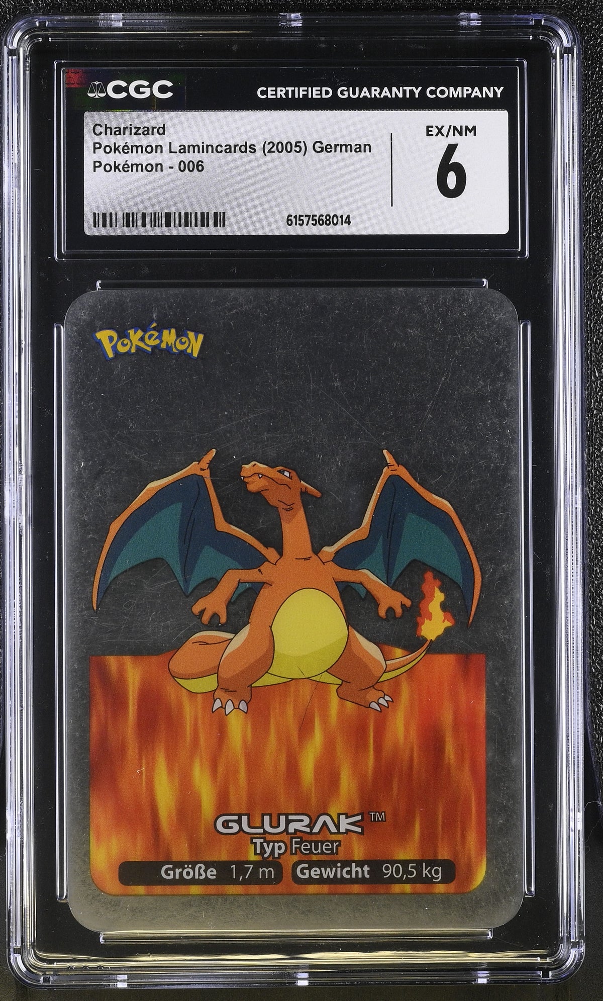 Charizard CGC 6 2005 Pokemon #006 POP 1 HIGHEST GRADED