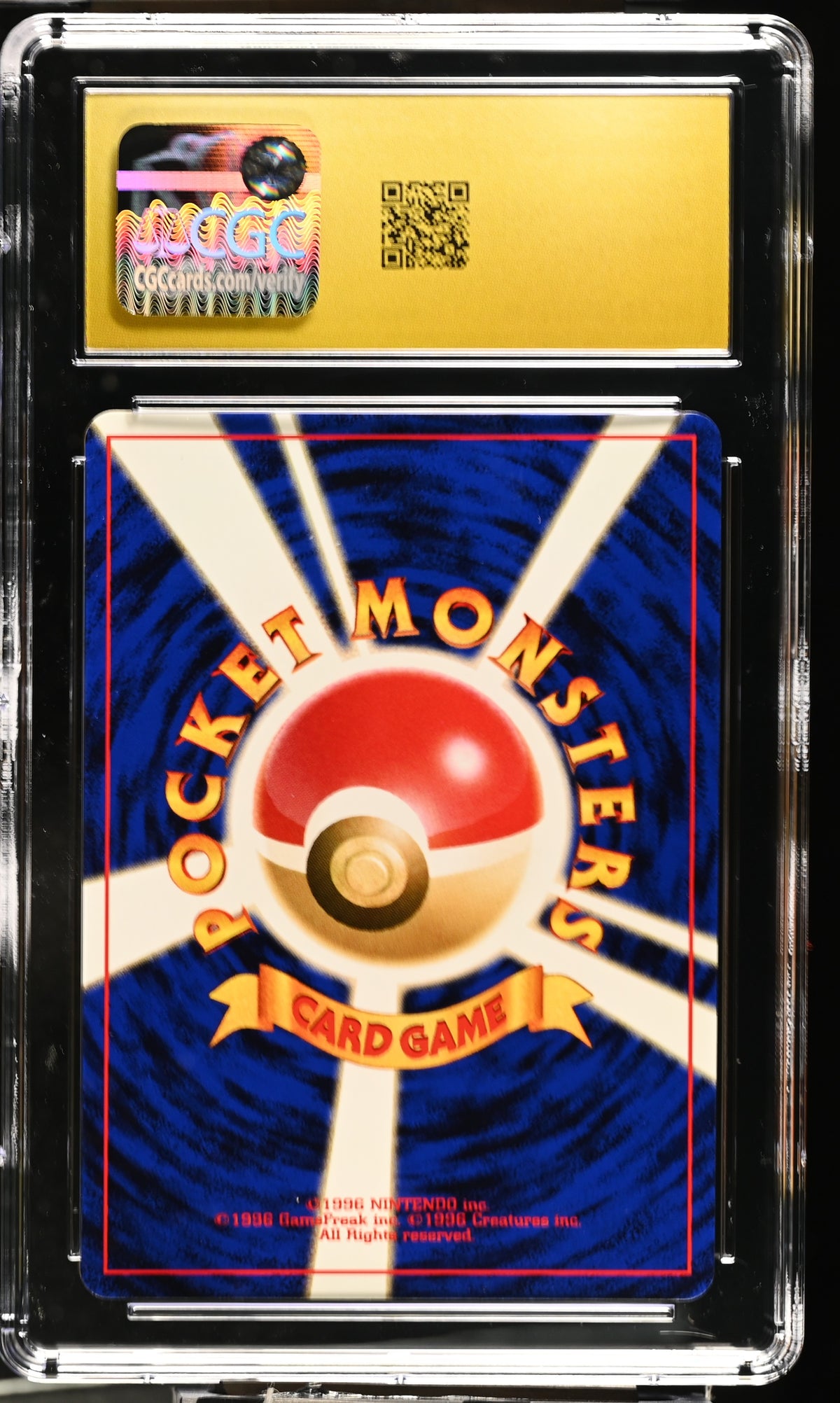 Growlithe CGC 10 1996 Base Set #
