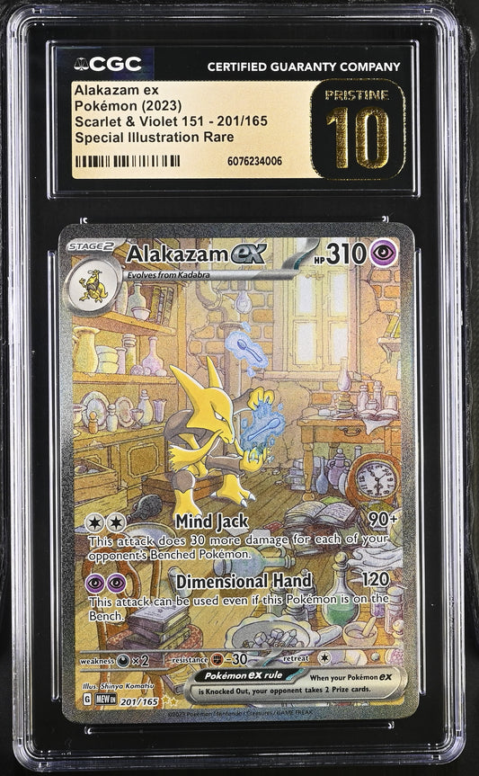 Alakazam ex CGC 10 2023 Scarlet & Violet 151 #201/165
