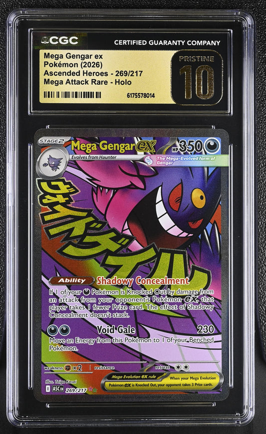 Mega Gengar ex CGC 10 2026 Ascended Heroes #269/217