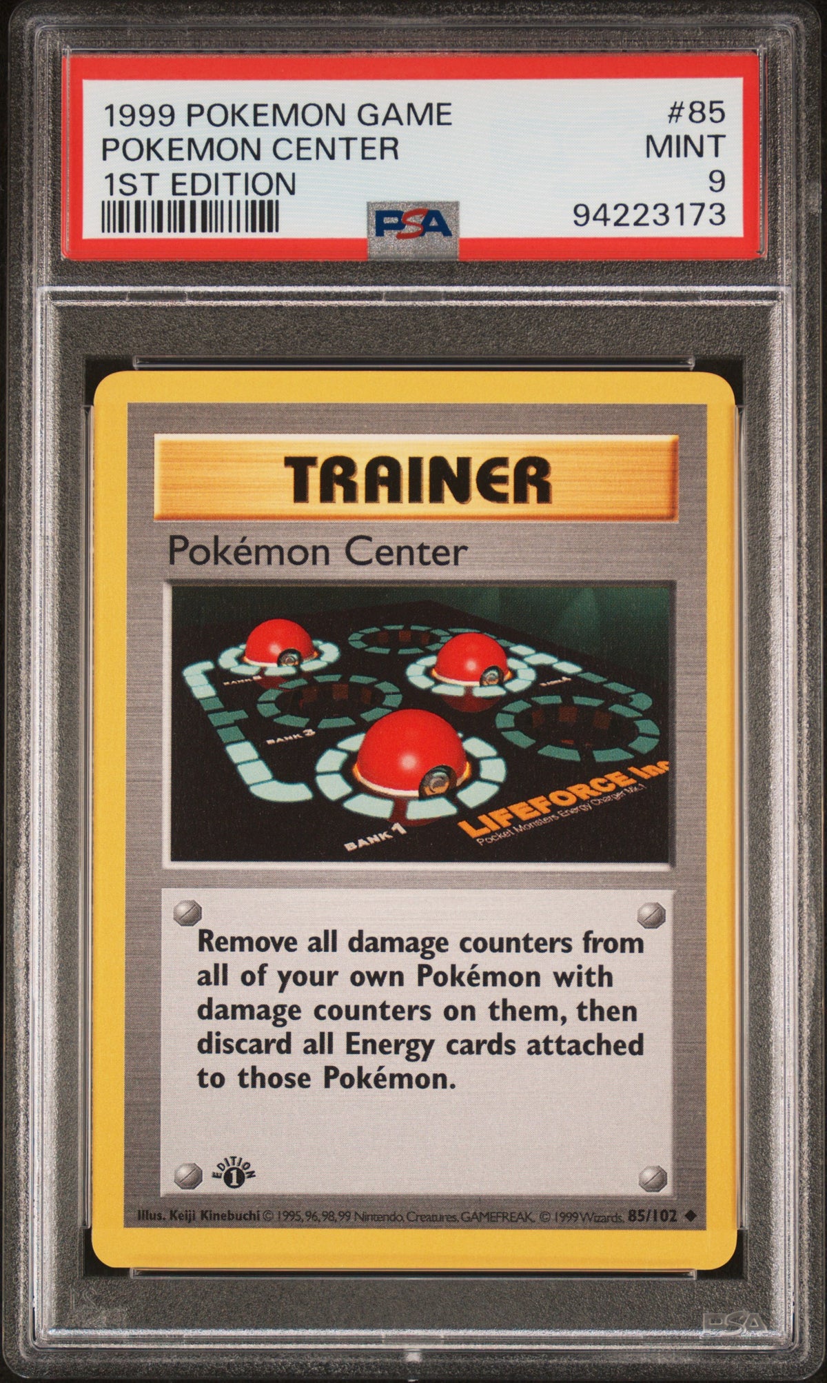 Pokemon Center 1st Edition PSA 9 1999 Pokemon Game #85