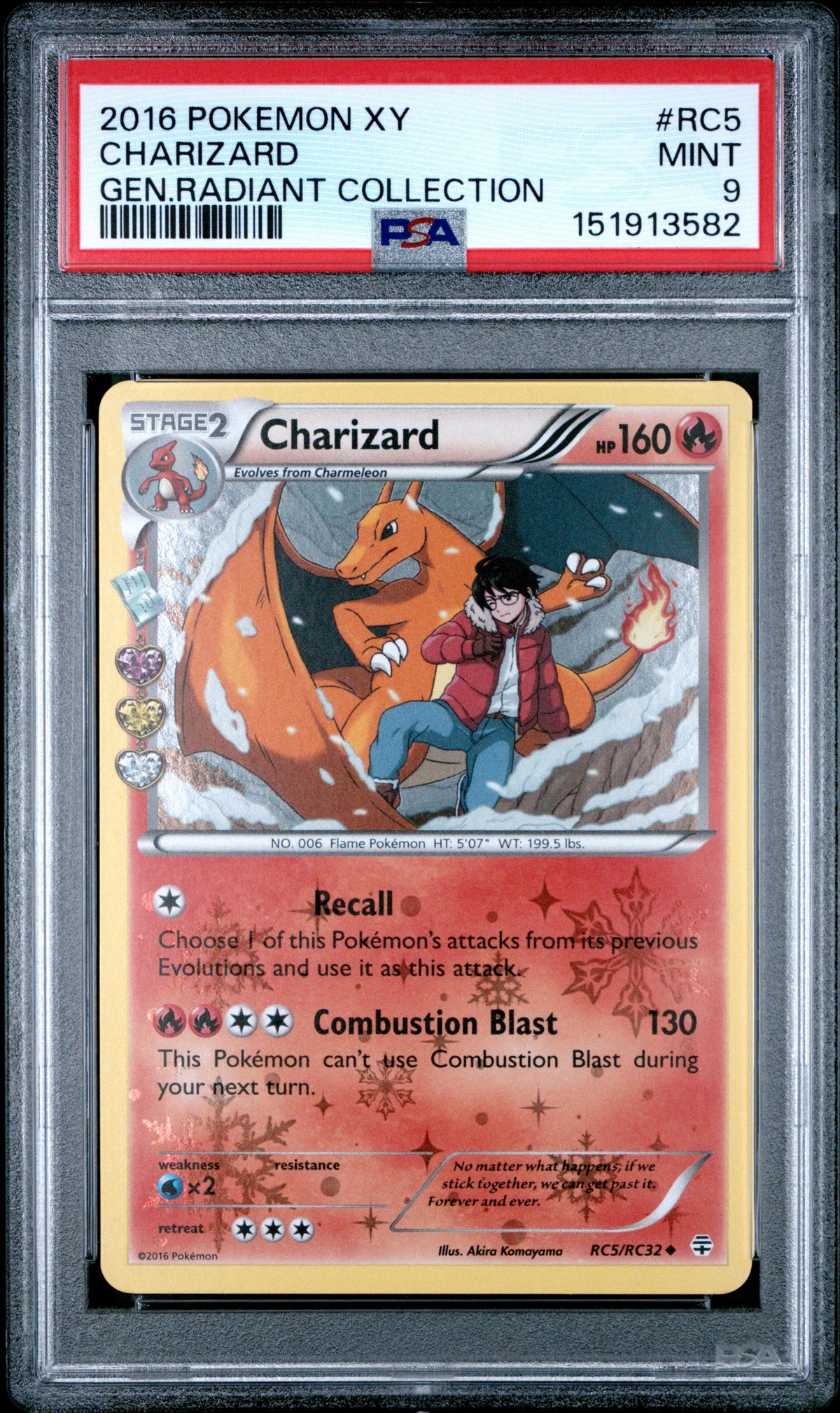 Charizard PSA 9 2016 Pokemon Xy Generations Radiant Collection #RC5