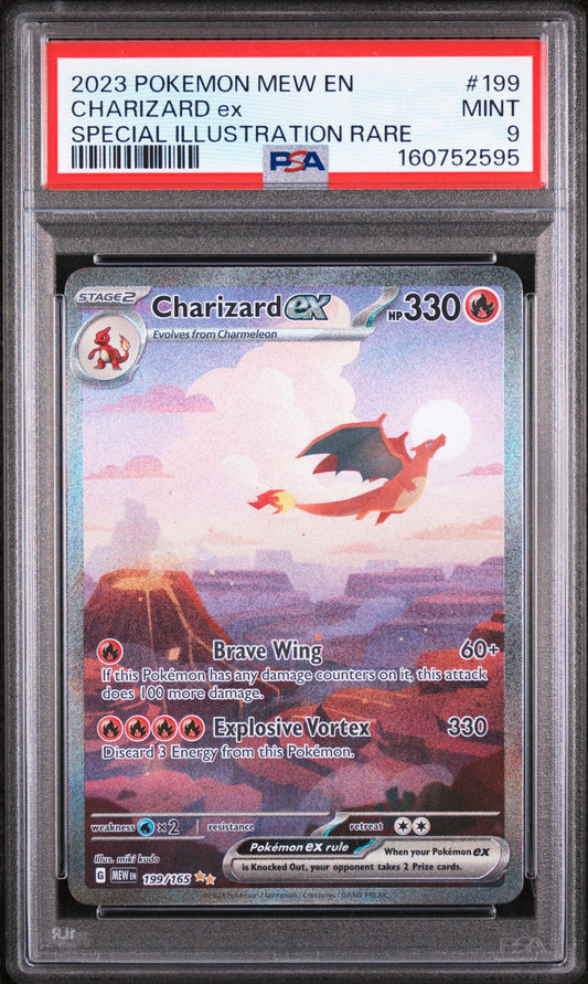 Charizard ex PSA 9 2023 Pokemon Mew En 151 #199