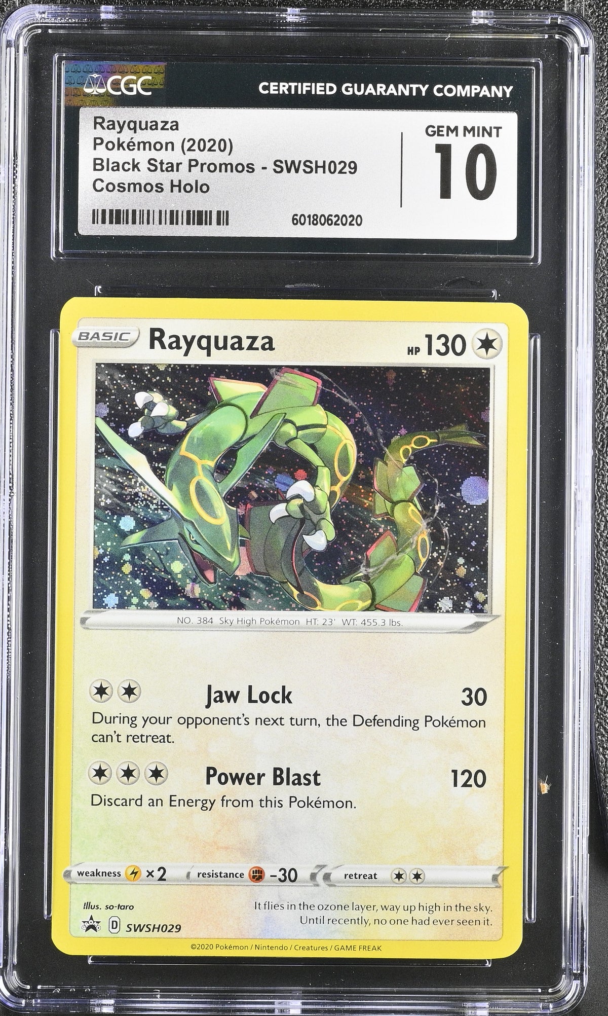 Rayquaza CGC 10 2020 Black Star Promos #SWSH029