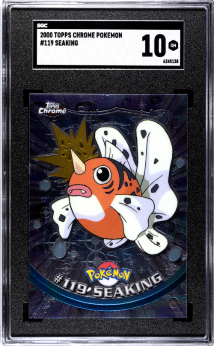 Seaking SGC 10 2000 Topps Chrome Pokemon #119 POP 1