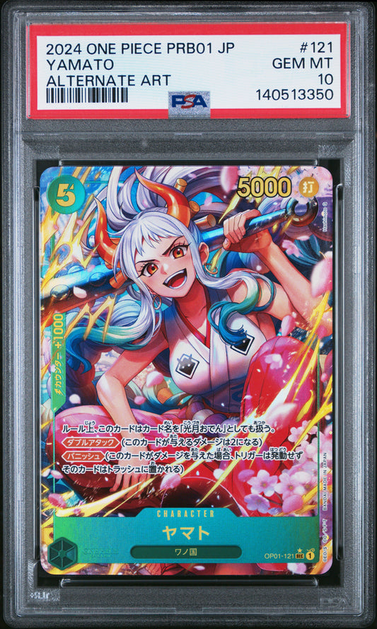 Yamato Alt Art PSA 10 2024 One Piece JP Prb01 Premium Booster The Best- #121
