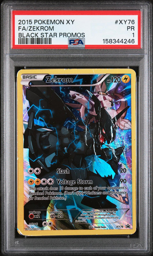 Zekrom PSA 1 2015 Pokemon Xy Black Star Promos #XY76 LOW POP