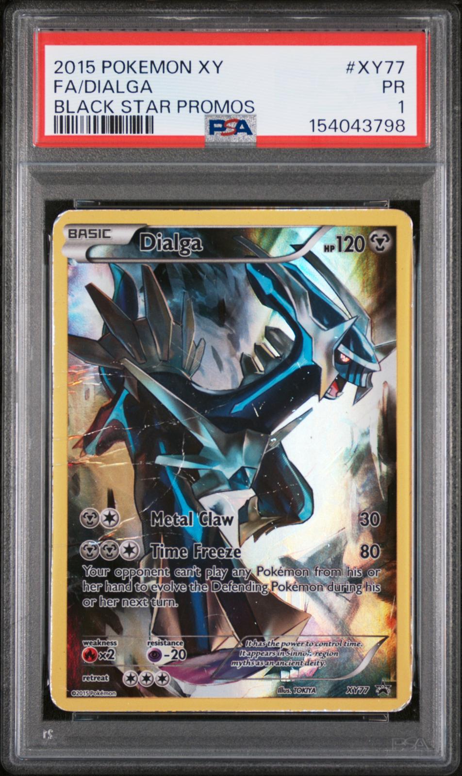 Dialga PSA 1 2015 Pokemon Xy Black Star Promos #XY77 POP 14