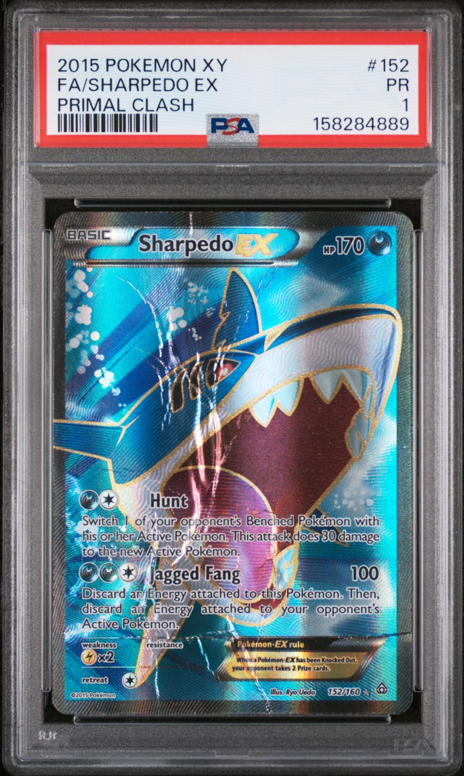 Sharpedo EX PSA 1 2015 Pokemon Xy Primal Clash #152 POP 7