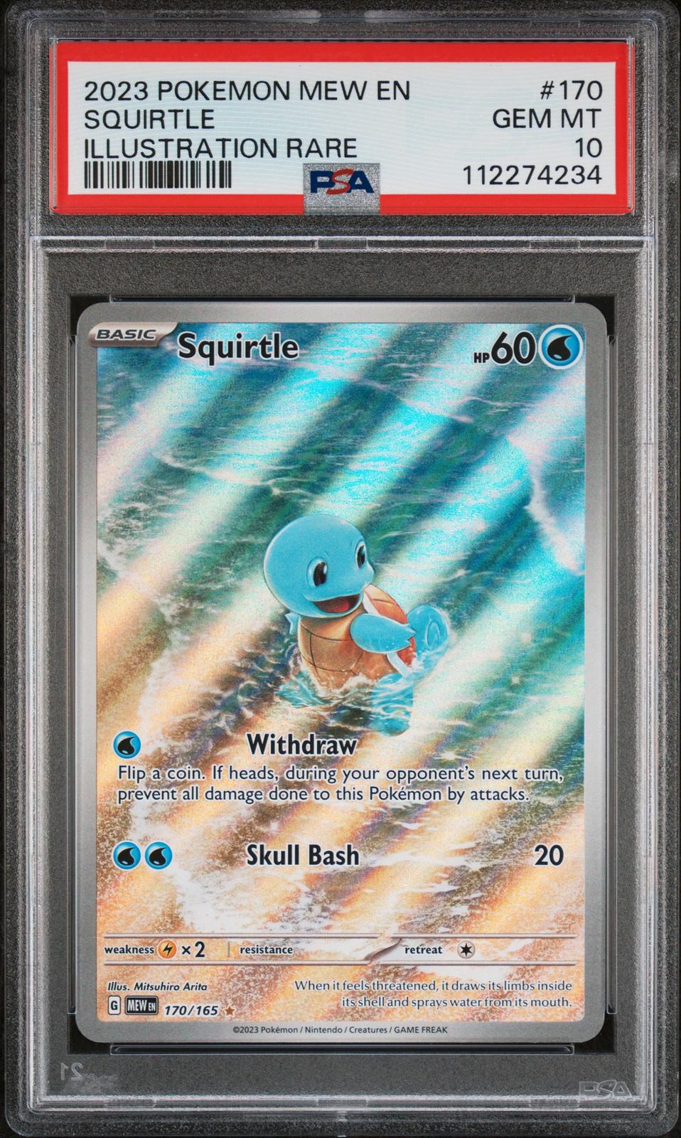 Squirtle PSA 10 2023 Pokemon Mew En 151 #170