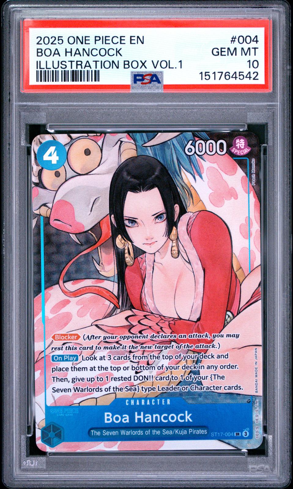 Boa Hancock Illustration Box Vol.1 PSA 10 2025 One Piece Promos #004