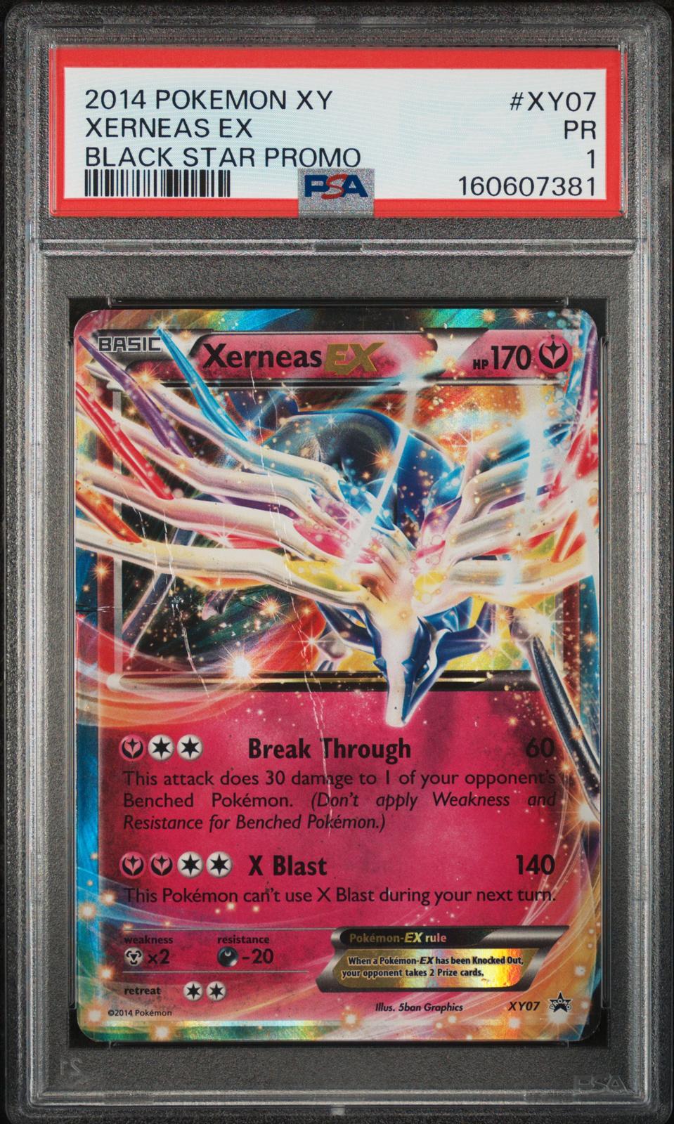 Xerneas EX PSA 1 2014 Pokemon XY Black Star Promo #XY07 - POP 8