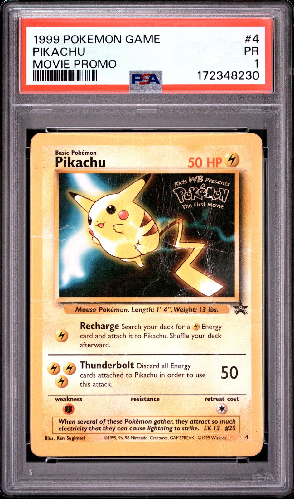 Pikachu Movie Promo PSA 1 1999 Pokemon Game Movie #4