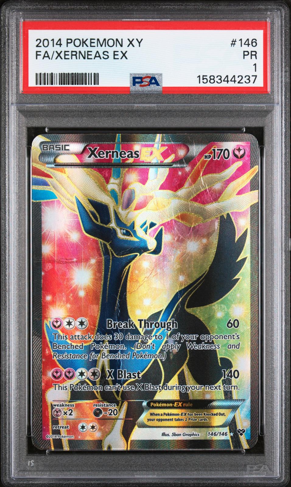 Xerneas EX PSA 1 2014 Pokemon XY #146 - POP 11