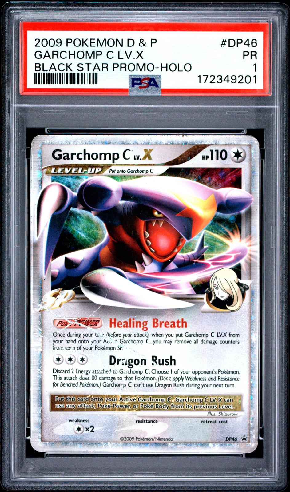 Garchomp C LV.X Holo PSA 1 2009 Diamond & Pearl Black Star Promo #DP46 - LOW POP