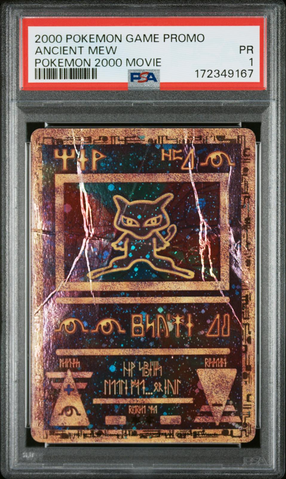Ancient Mew Pokemon 2000 Movie PSA 1 2000 Pokemon Game Movie #