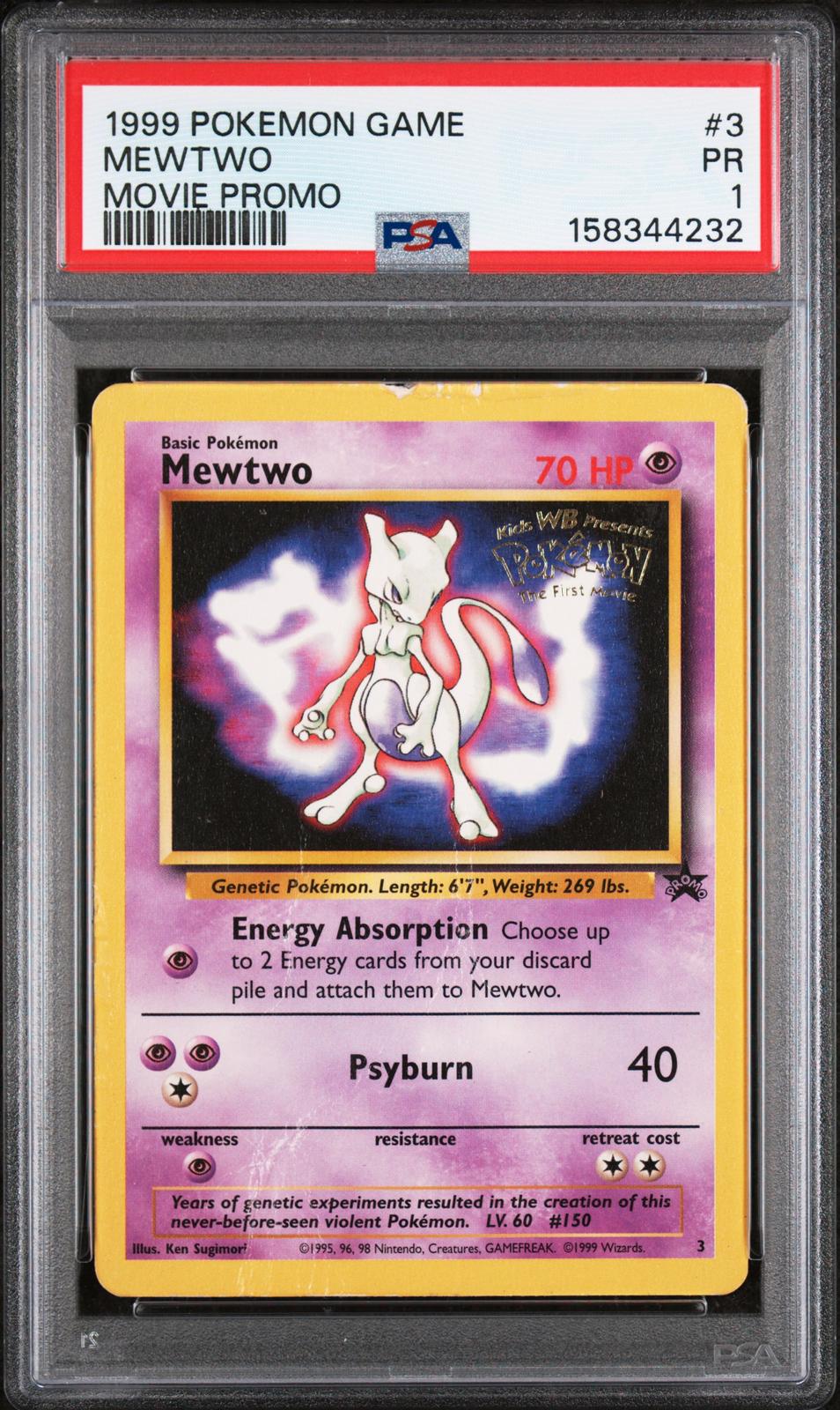 Mewtwo Movie Promo PSA 1 1999 Pokemon Game Movie #3