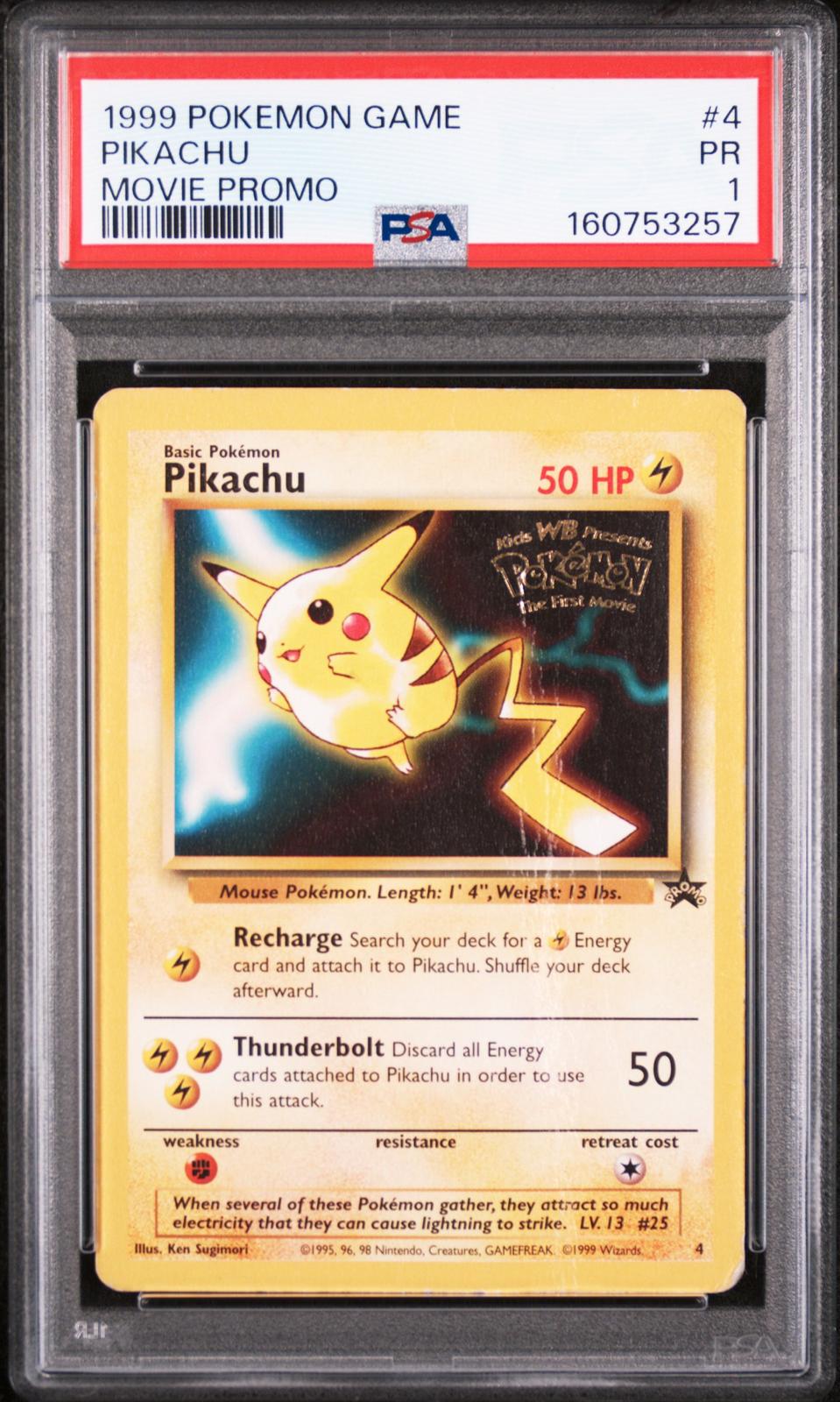Pikachu Movie Promo PSA 1 1999 Pokemon Game Movie #4