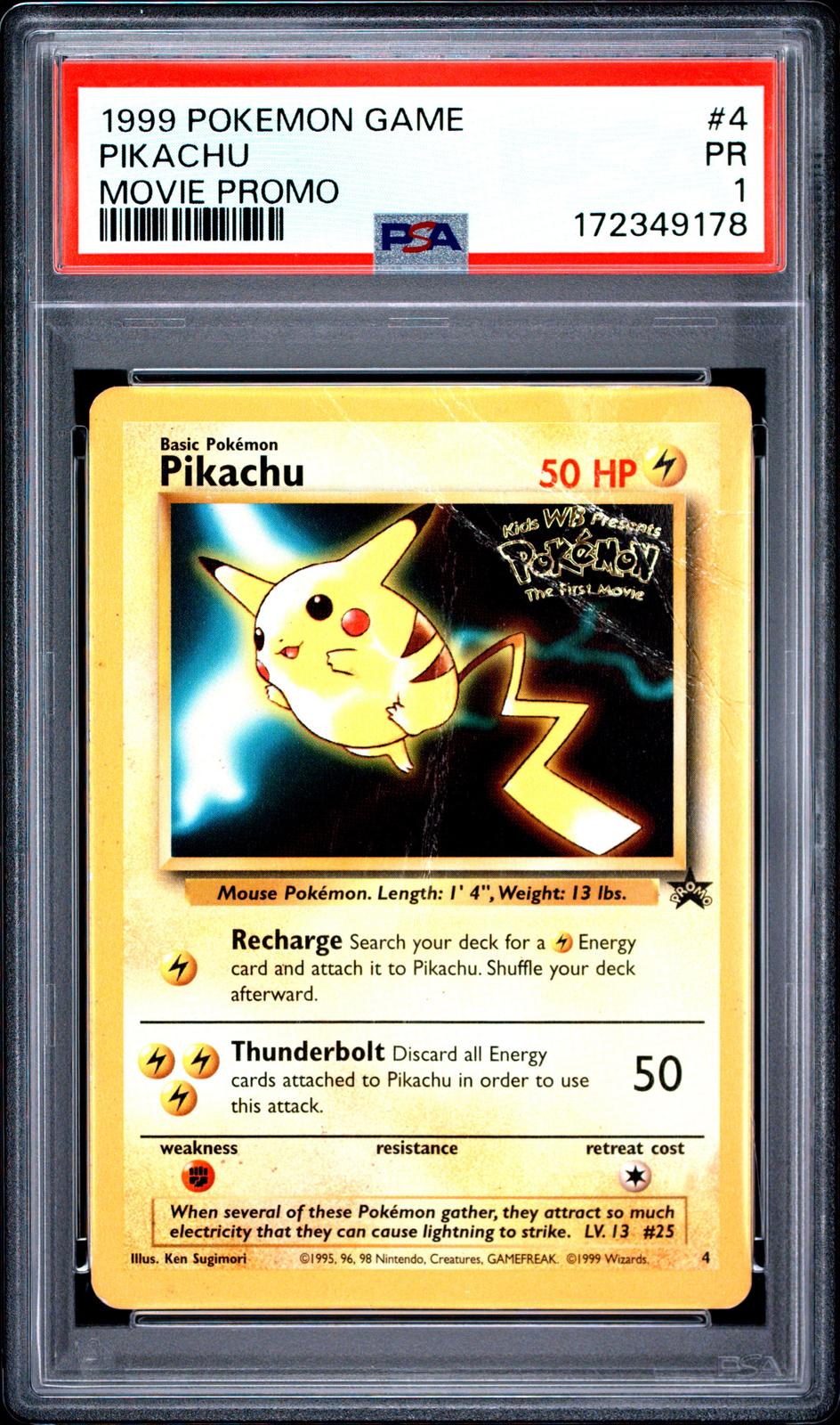 Pikachu Movie Promo PSA 1 1999 Pokemon Game Movie #4
